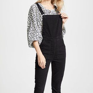 Madewell Black Denim Overalls
